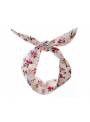 Headband fil de fer fleuri blanc