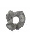 Chouchou mousseline étoile gris
