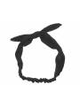 Headband noeud satin uni noir