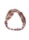 Bandeau rétro noeud marin palmettes rose