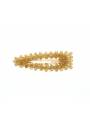 Barrette chic en perles champagne