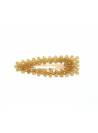 Barrette chic en perles champagne
