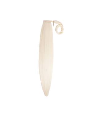 Postiche queue de cheval lisse 66 cm - Blond platine