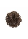 Chouchou en cheveux postiche - Brunette