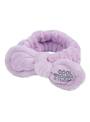 Bandeau maquillage soin violet en peluche