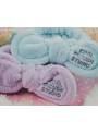 Bandeau maquillage soin poudré en peluche