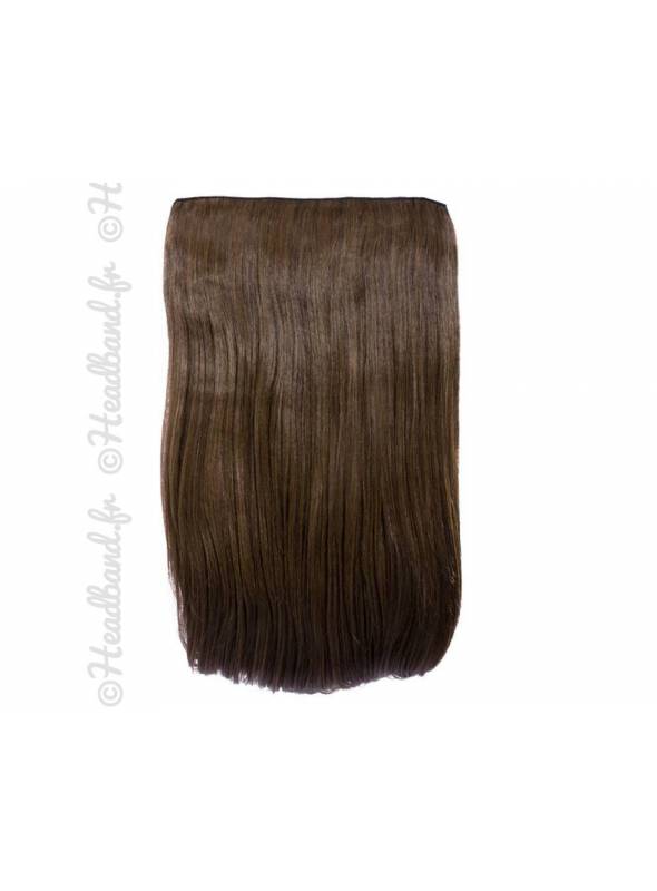 Monobande cheveux raides 60 cm - Châtain caramel