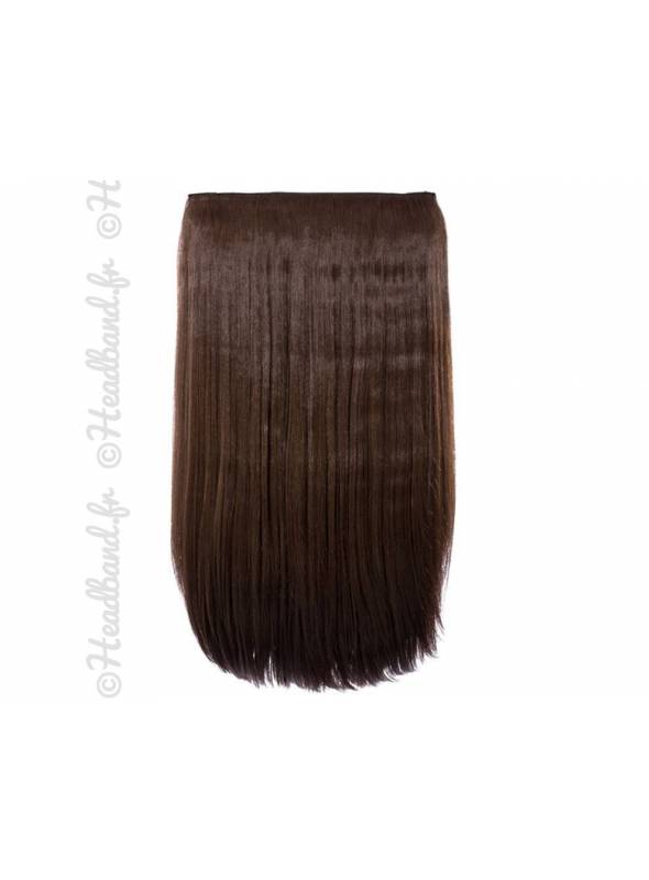 Monobande cheveux raides 60 cm - Châtain noisette