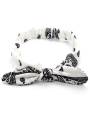 Bandeau noeud motif bandana blanc