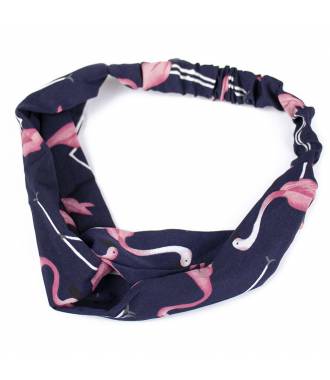 Bandeau croisé flamand rose coloris bleu