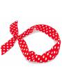 Bandeau fil de fer pois rouge et blanc