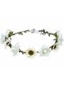 Couronne de fleurs blanche simple