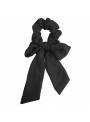 Chouchou cheveux uni noeud noir