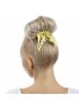 Chouchou cheveux fleuri bague jaune