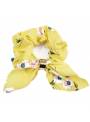 Chouchou cheveux fleuri bague jaune