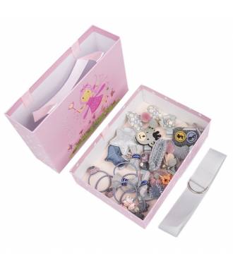 Boîte cadeau 24 accessoires cheveux gris