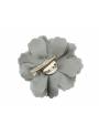 Pince/broche fleur grise