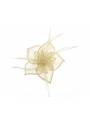 Bibi cheveux rosette en sisal crème