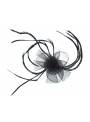 Mini chapeau tulle noir