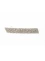 Pince cheveux strass rectangle argenté