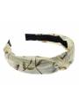 Serre-tête turban romantique beige