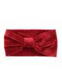Bandeau velours noeud rouge