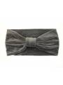 Bandeau velours noeud jaune