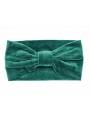 Bandeau velours noeud vert