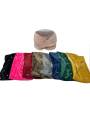 Bandeau turban velours perles fushia