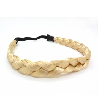 Headband tresse cheveux blond platine