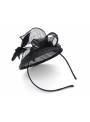 Serre-tête chapeau noir dos