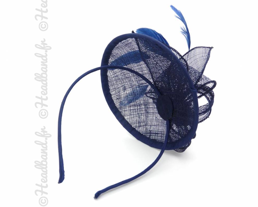 Serre-tête chapeau bleu