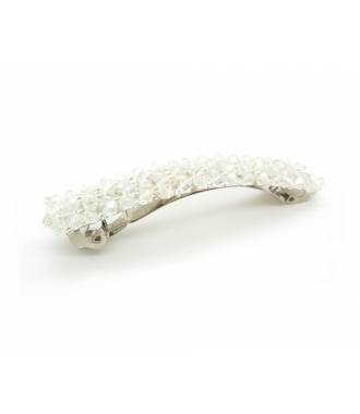 Barrette cheveux perles chic blanc
