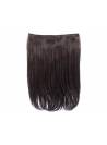 Rajout monobande raide 45 cm - Châtain chocolat