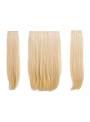 Extensions 3 pièces raides 45 cm - Blond platine