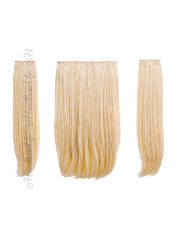Extensions 3 pièces raides 45 cm - Blond platine