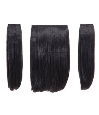 Extensions à clip volume 200 g - Noir