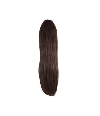 Ponytail raide - Châtain chocolat