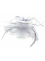 Barrette bibi tulle gris dos