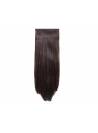 Extensions clips 8 bandes raides 50 cm - Chocolat