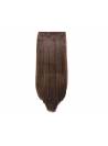 Extensions clips 8 bandes raides 50 cm - Noisette