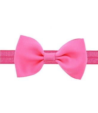 Bandeau bébé fille noeud fushia