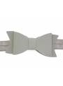 Headband noeud cuir gris zoom