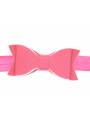 Headband noeud cuir fushia zoom