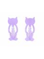 Paire barrettes chaton violet zoom