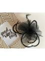 Mini chapeau tulle noir
