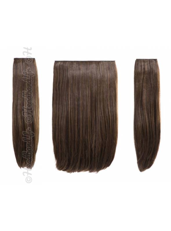 Extensions 3 pièces raides - Châtain caramel