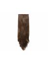 Extensions clips 8 bandes raides - Châtain caramel